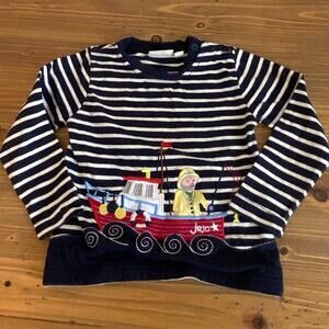 JoJo Maman Bebe Fishing Boat Long Sleeve Tshirt‎ size 2/3